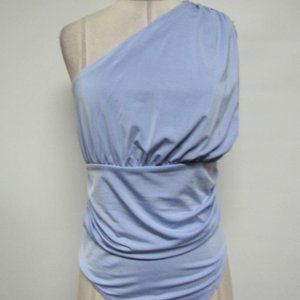 Express Contour Double Layered One Shoulder Bodysuit